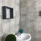 250 mm leveä leikkauslinja Flagstone Harmaa PVC suihkukylpyhuoneen seinäpaneeli